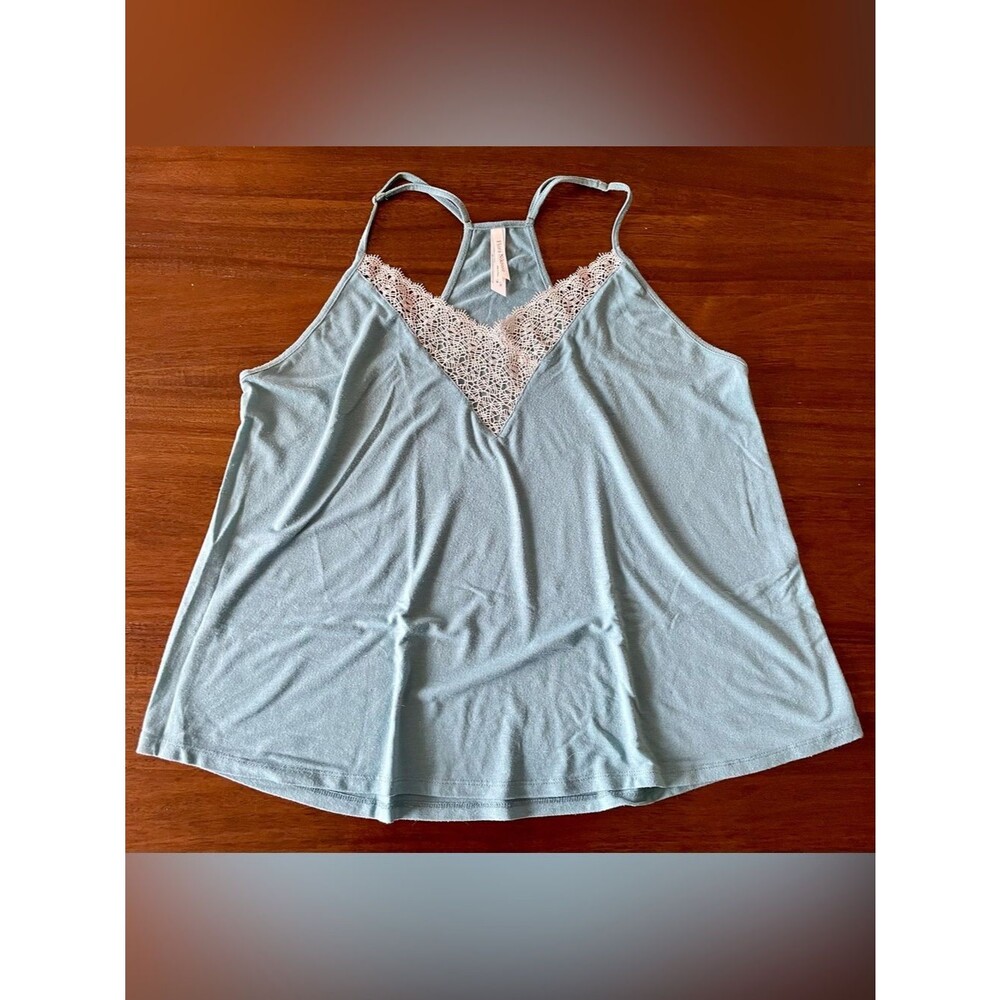 Flora Nikrooz Light Blue Lace Trim Camisole